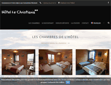 Tablet Screenshot of lechristiania-hotel.com